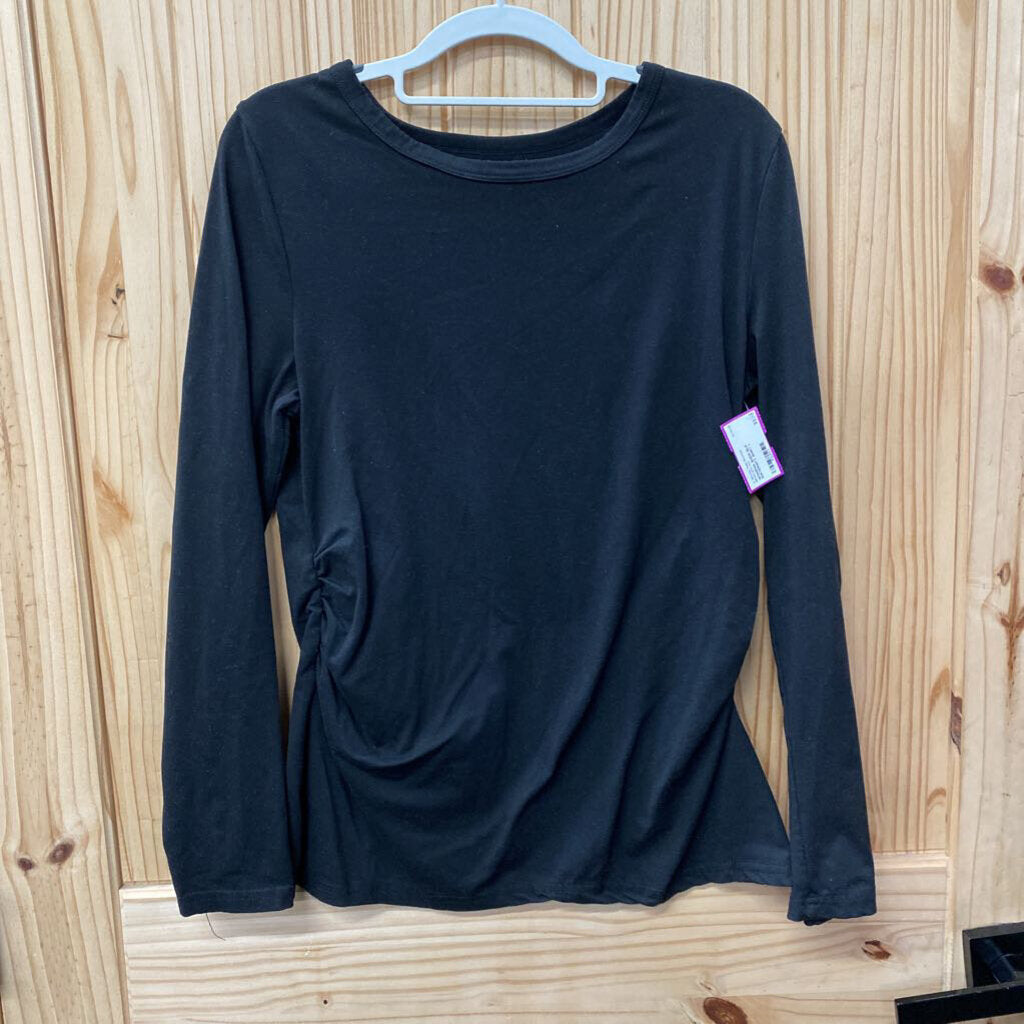 WOMENS SHEIN BLK MATERNITY SHIRT L