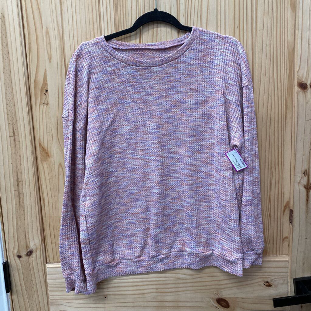 WOMENS PINK LS MATERNITY THERMAL SHIRT XL