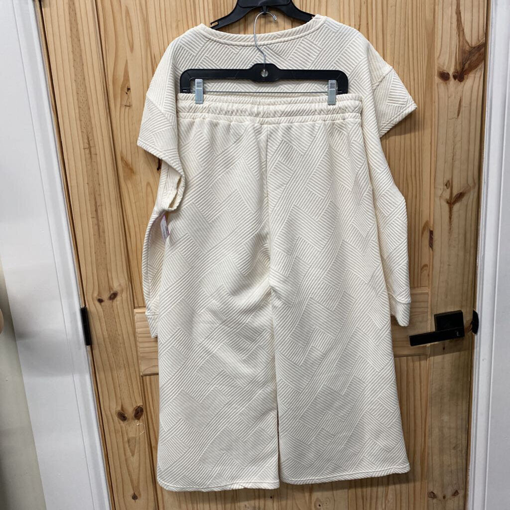 WOMENS SEE AND BE SEEN 2PC SET IVORY L