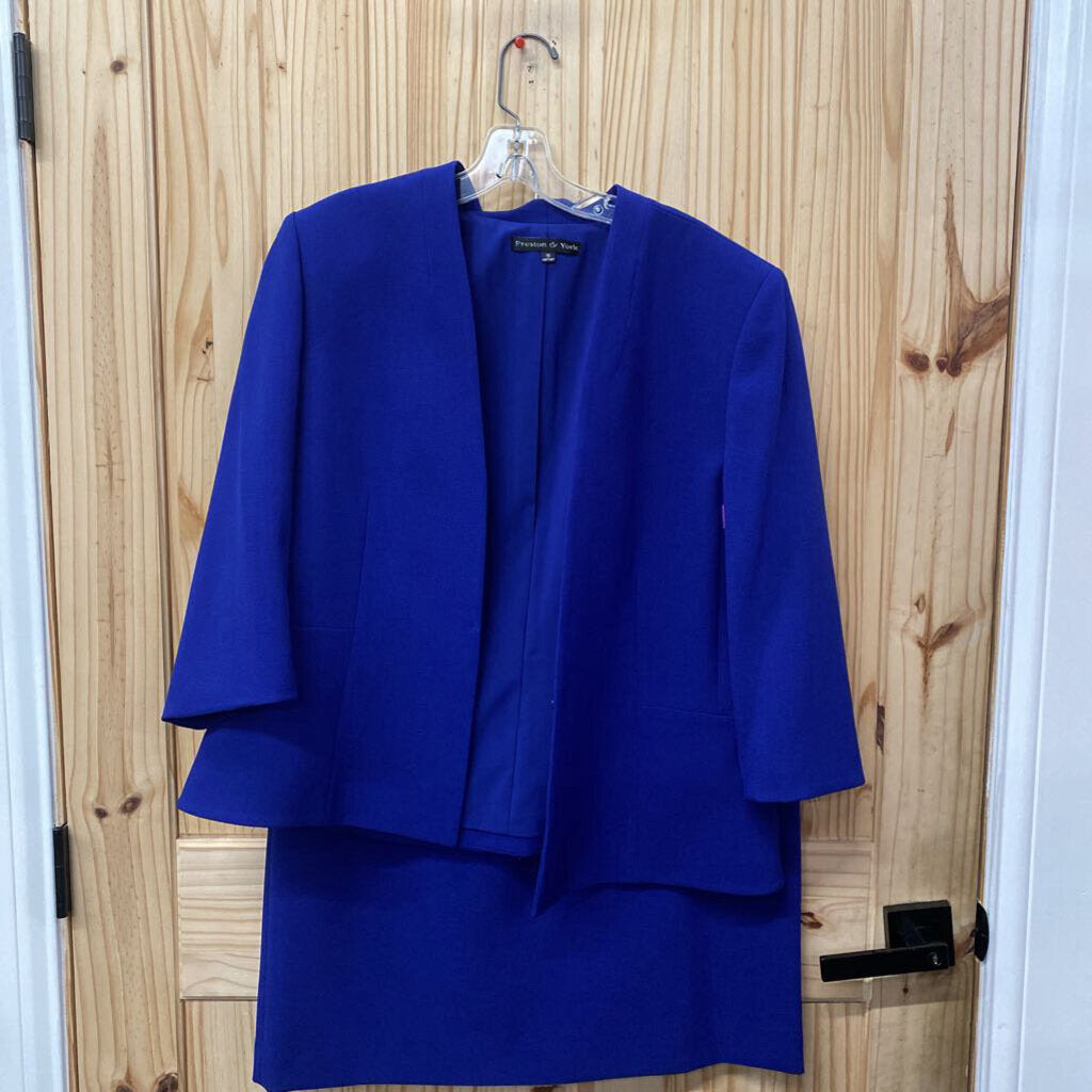 WOMENS PRESTON & YORK ROYAL BLUE 2PC SET 16
