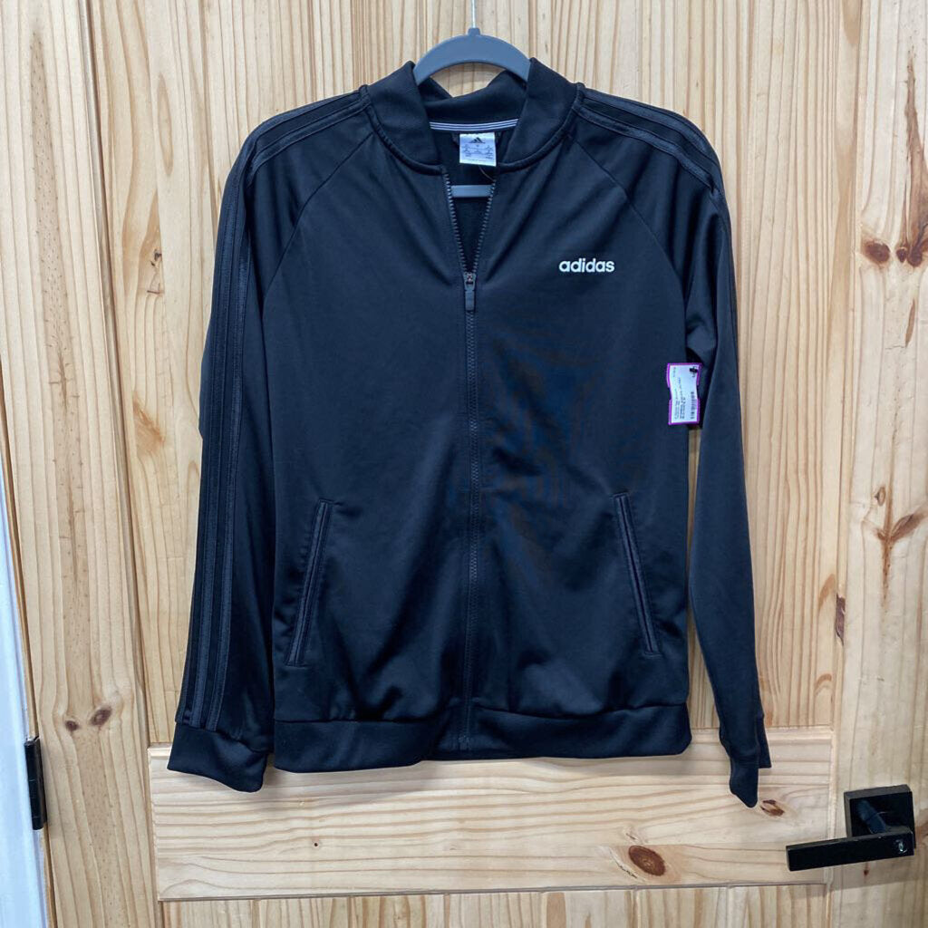 WOMENS ADIDAS JACKET BLK/WHITE M