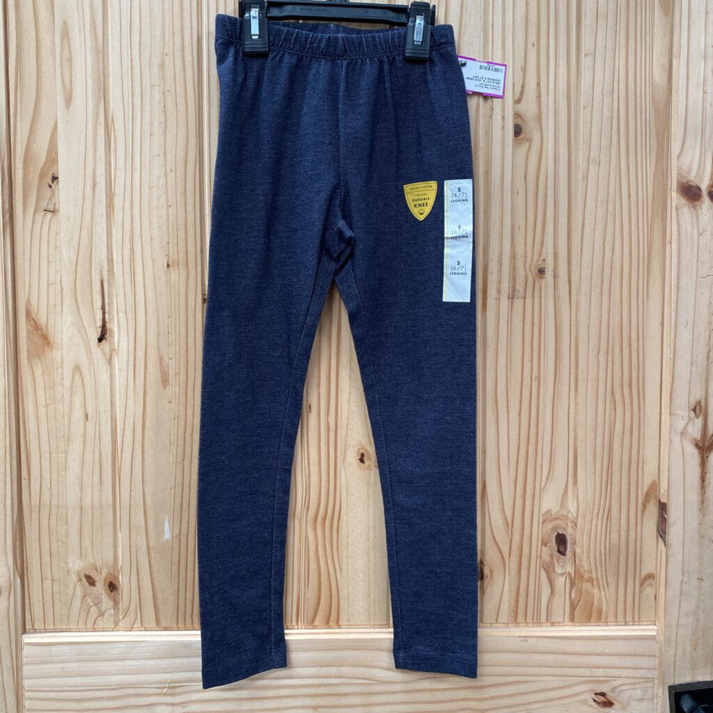 GIRLS CAT & JACK DENIM LEGGINGS S 6/7 NWT