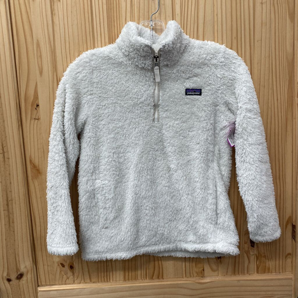 GIRLS PATAGONIA WHITE PULLOVER M 10
