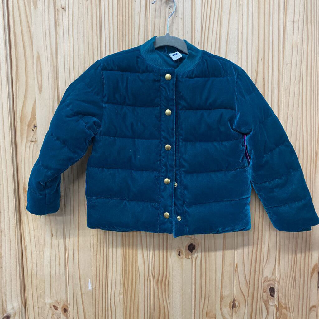 GIRLS JANIE AND JACK DK GREEN CASUAL JACKET 3/4 NWT