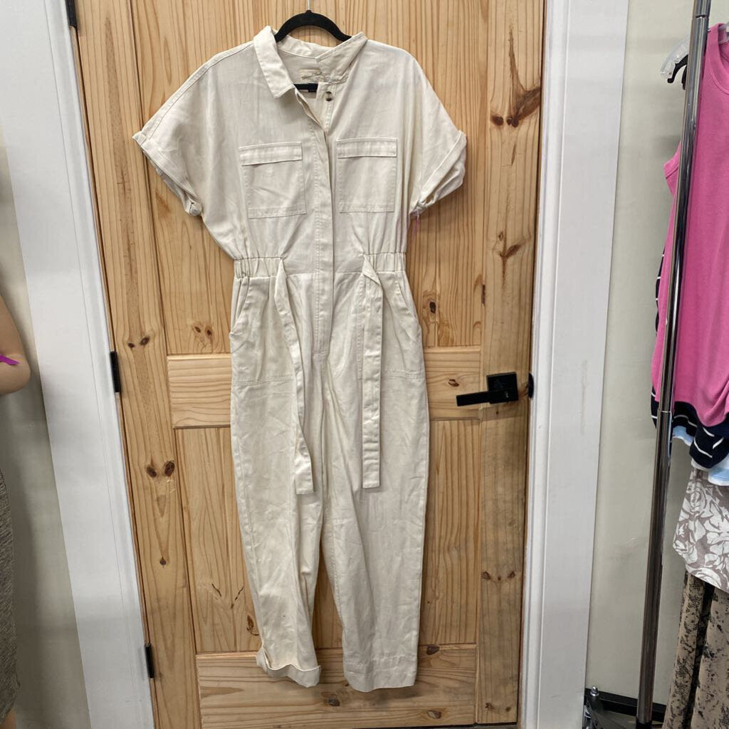 WOMENS UNIVERSAL THREAD LT TAN ROMPER 8