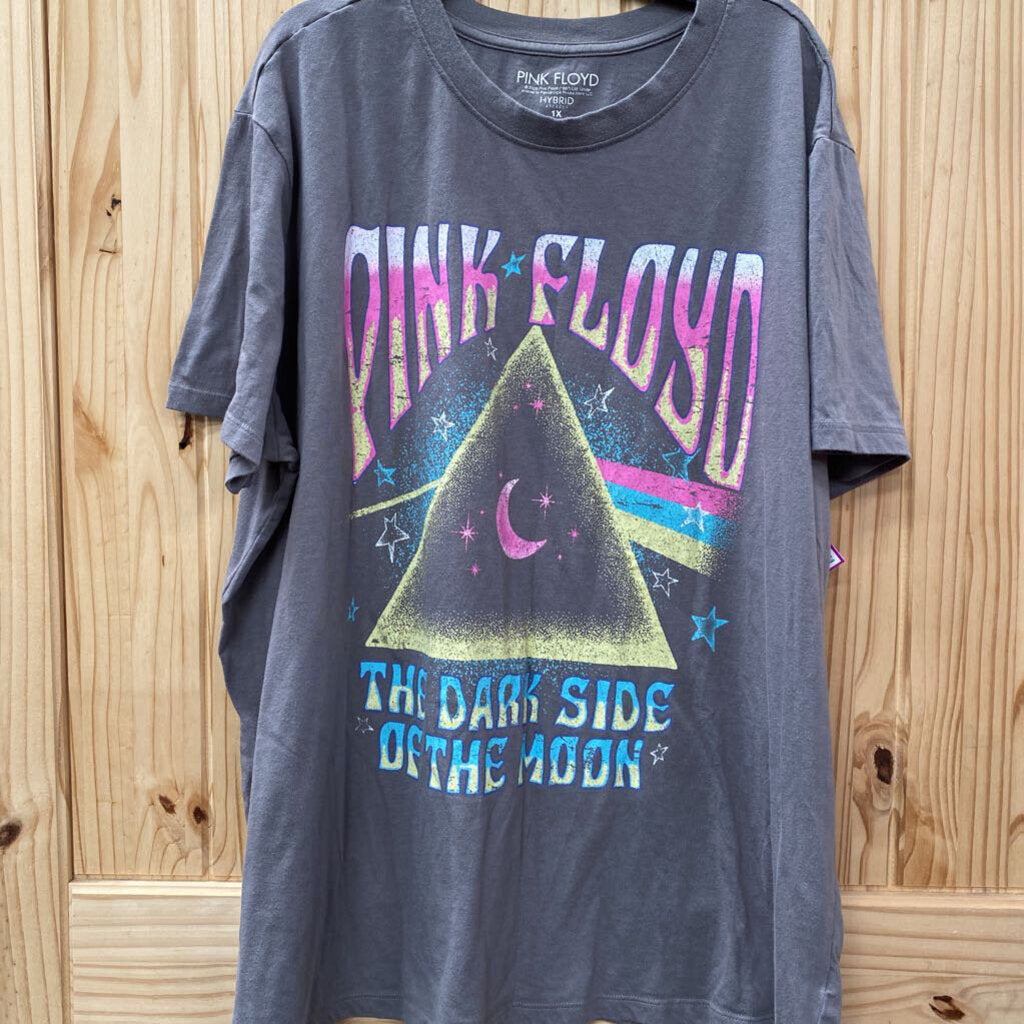WOMENS PINK FLOYD GREY T-SHIRT 1X