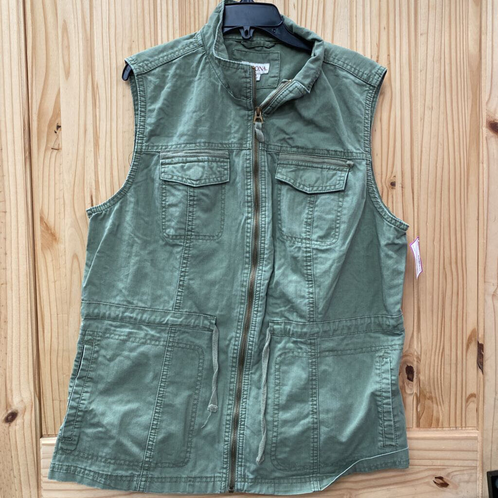 WOMENS MERONA OLIVE GREEN SL VEST XL