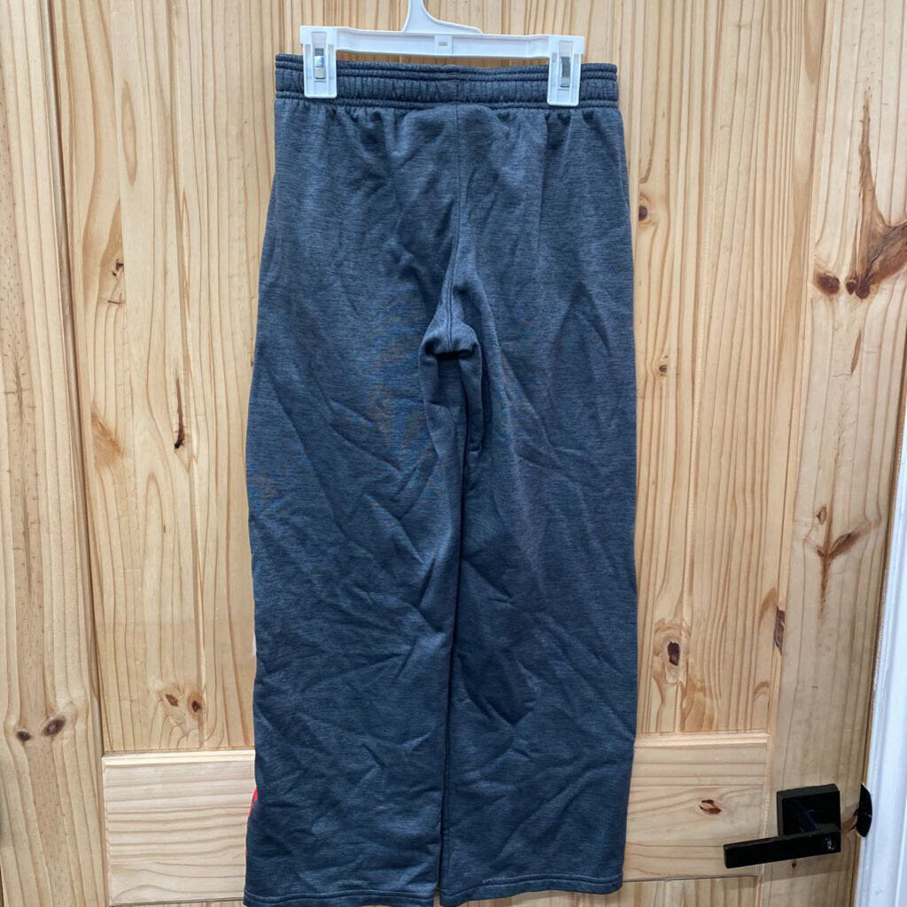 BOYS UNDER ARMOUR PANTS GREY/RED YMD 10