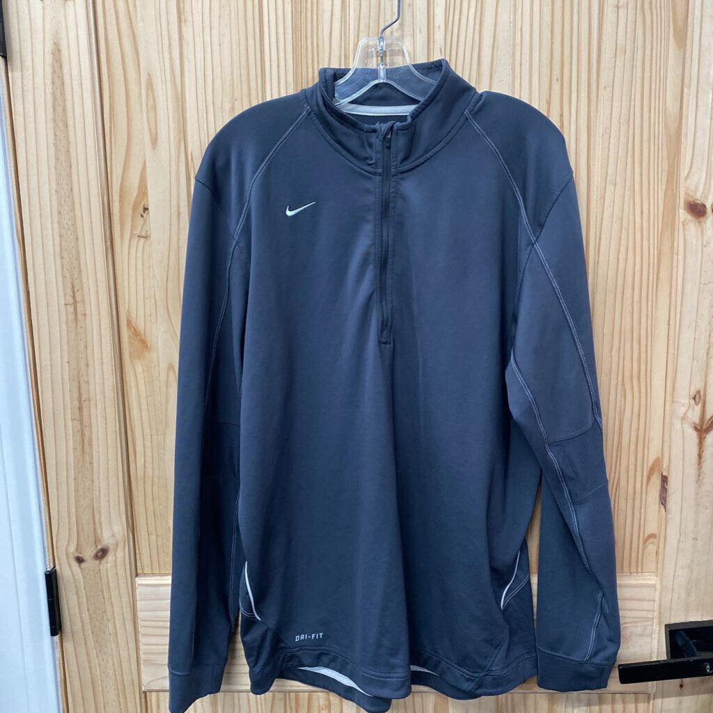 MENS NIKE PULLOVER DK GREY M