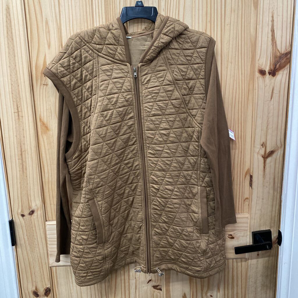 WOMENS DAVI & DANI LT BROWN JACKET L