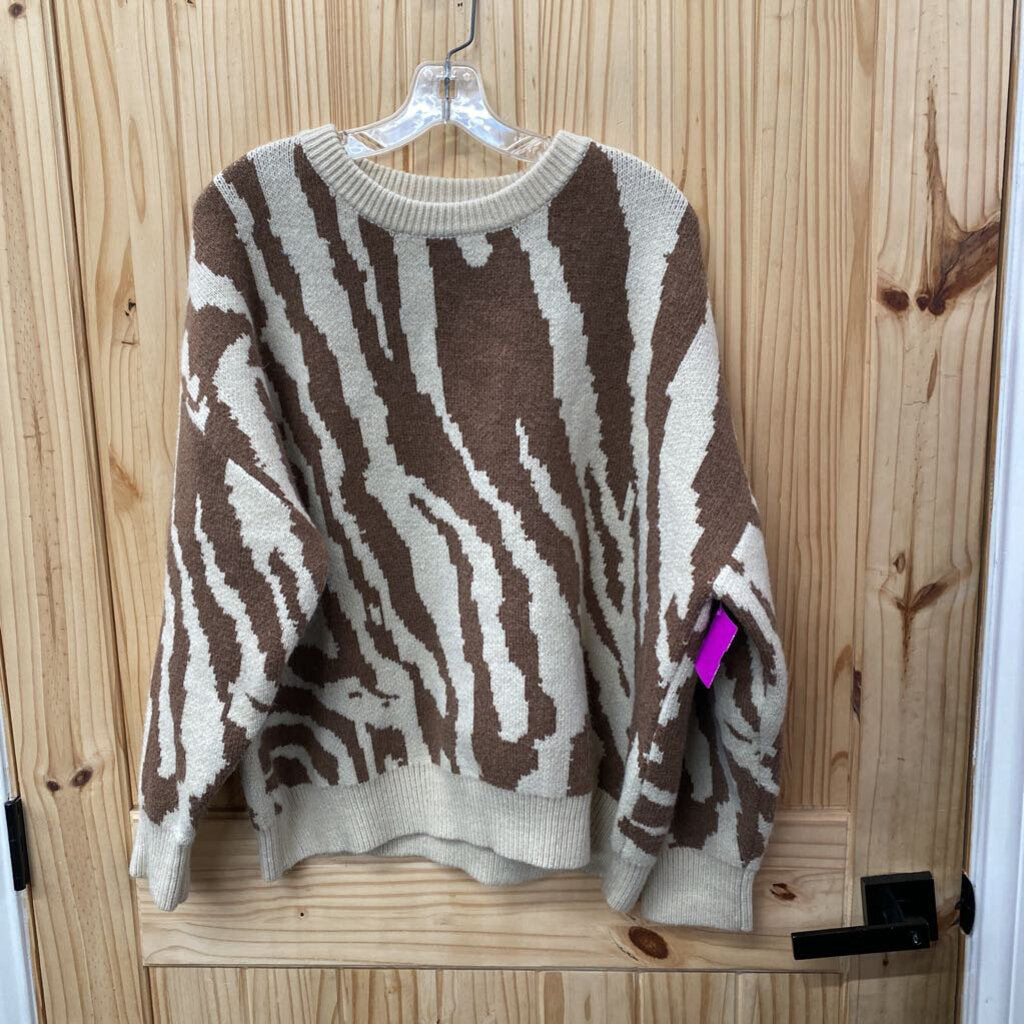WOMENS BLUE IVY SWEATER TAN/BROWN M