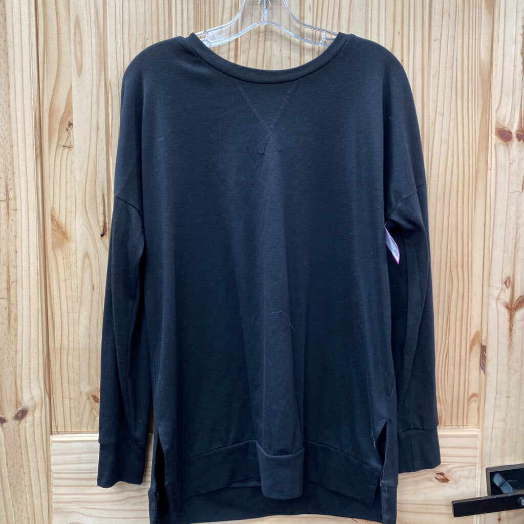 WOMENS LS BLK SHIRT L