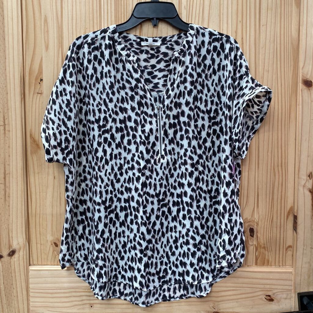 WOMENS MAURICES CASUAL TOP LEOPARD L