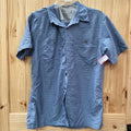 MENS EDDIE BAUER LT TEAL SHIRT S