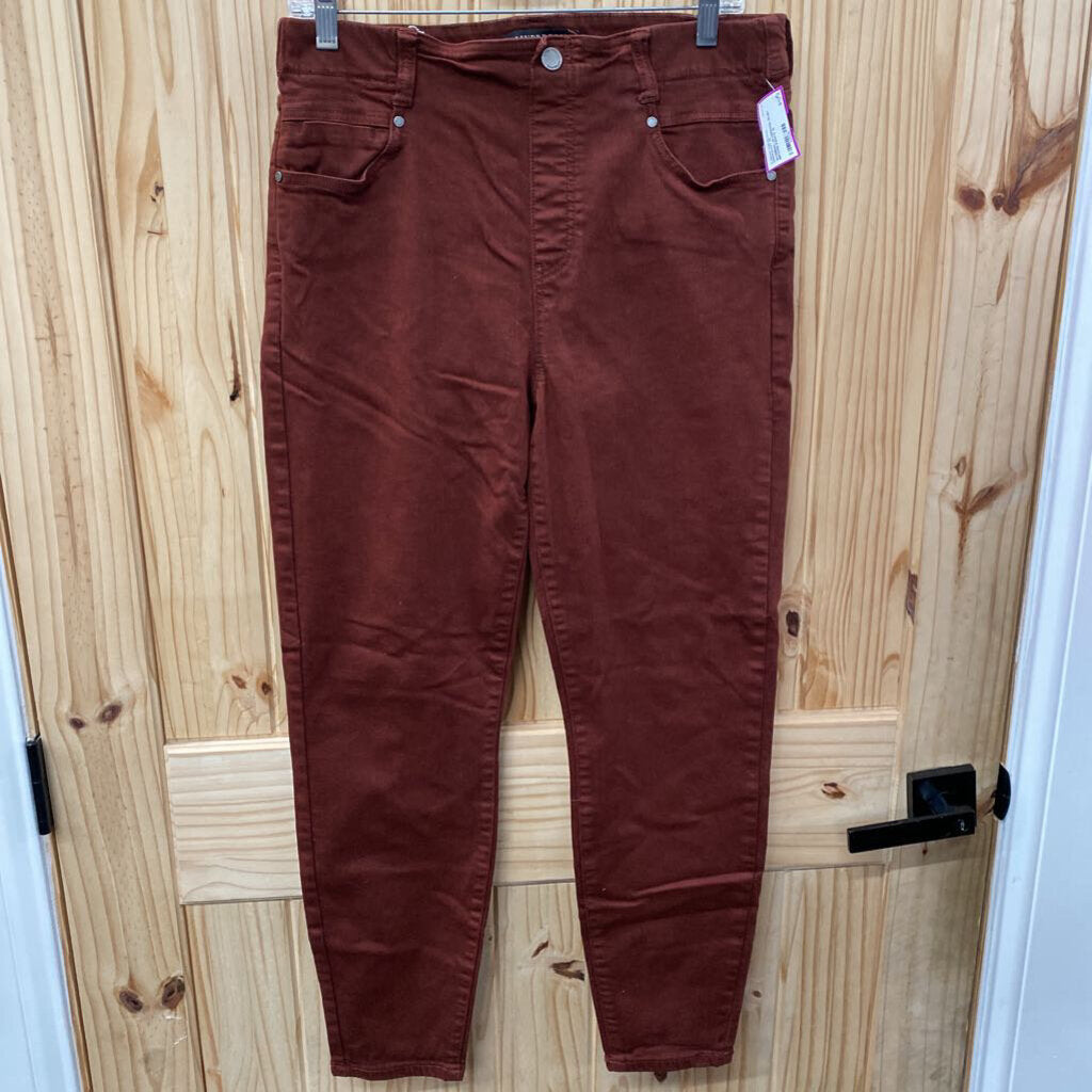 WOMENS LEVERPOOL RUST BROWN PANTS 12