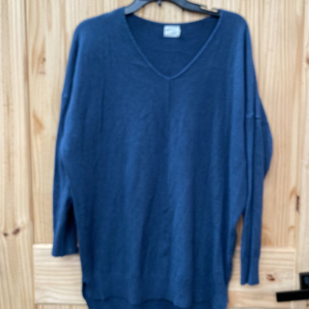 WOMENS DREAMERS BY DEBUT LS BLUE SHIRT M/L