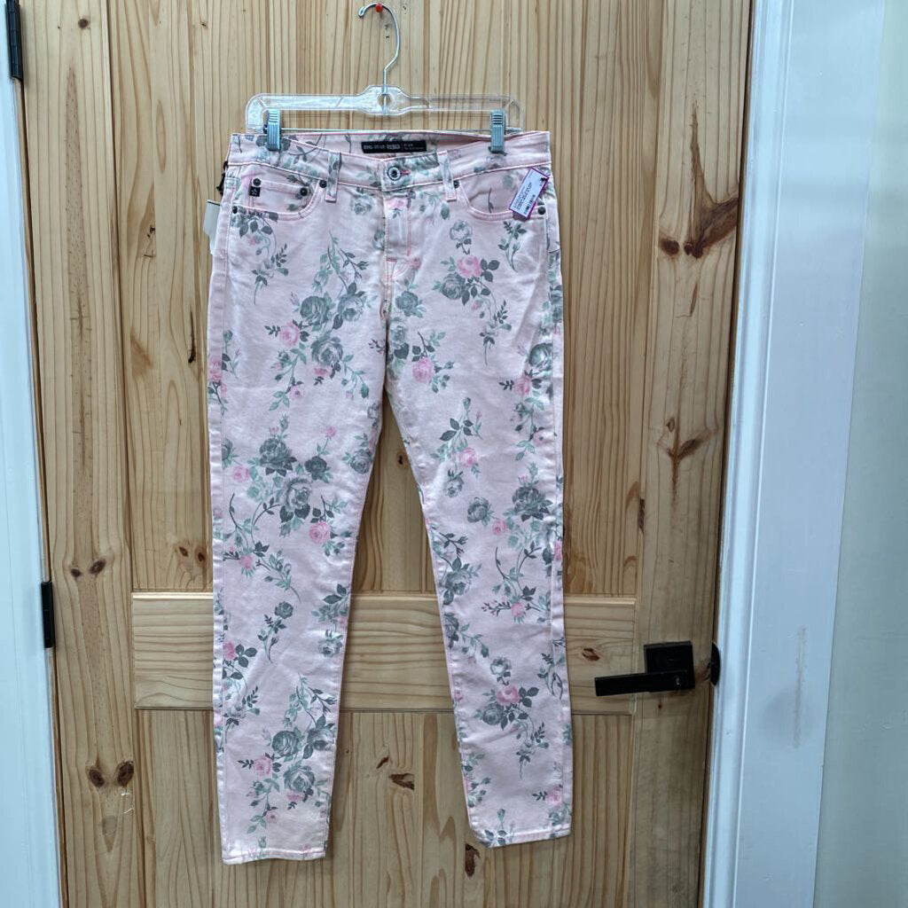 WOMENS BIG STAR PINK FLORAL JEANS 30 NWT