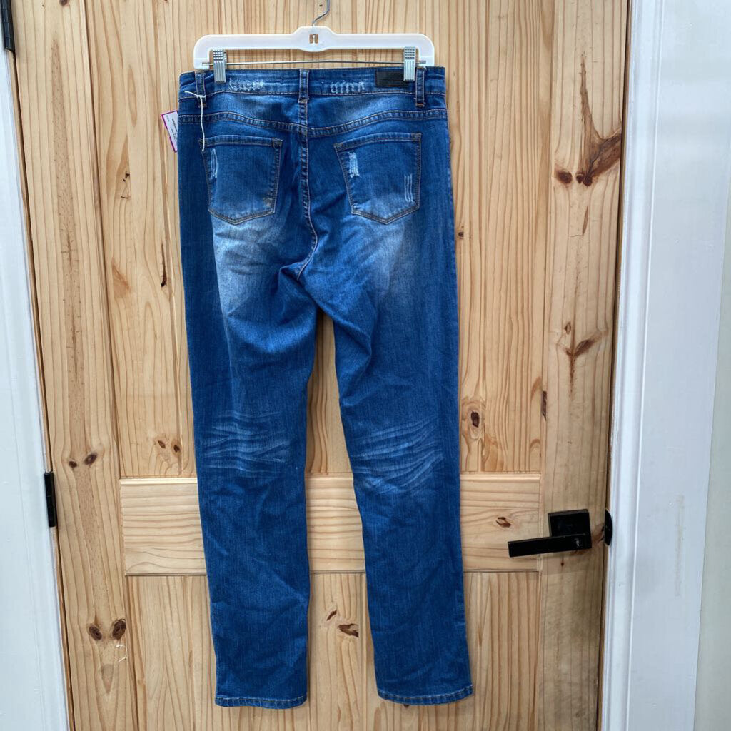 WOMENS L&B DENIM/SEQUIN JEANS 10