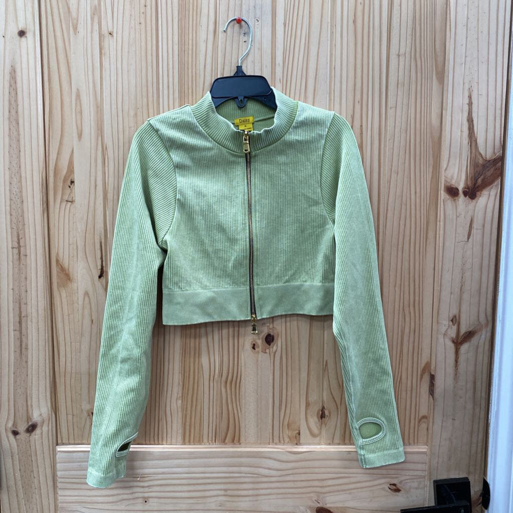 GIRLS DAISY LIME CASUAL BLAZER JACKET XL 14
