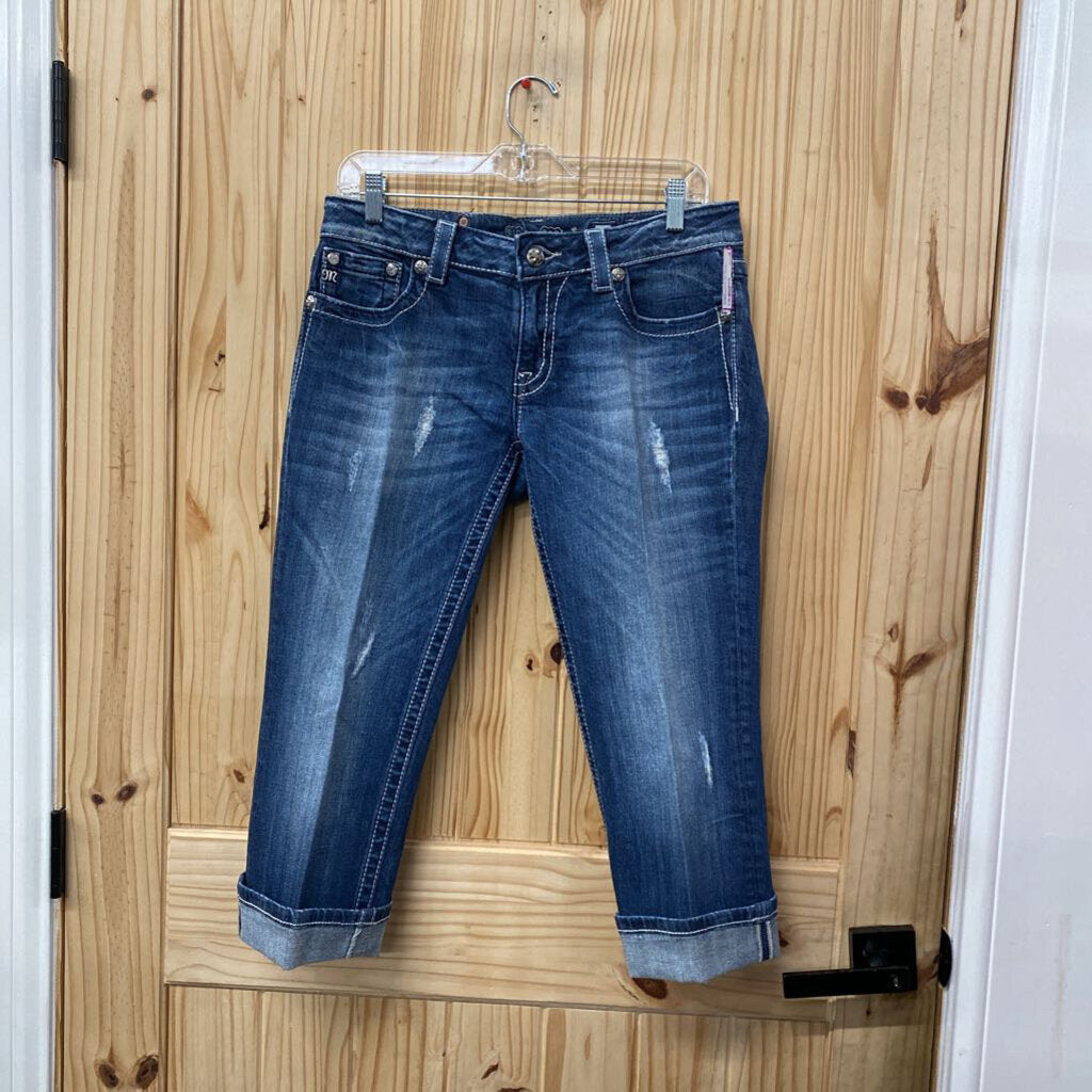 WOMENS MISS ME DENIM CAPRIS 31