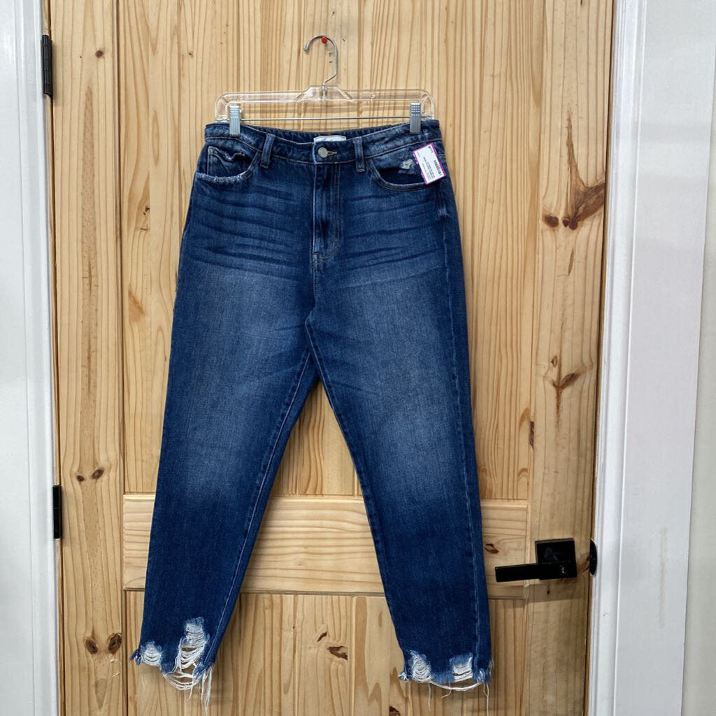 WOMENS KANCAN DENIM JEANS 28 MOM FIT