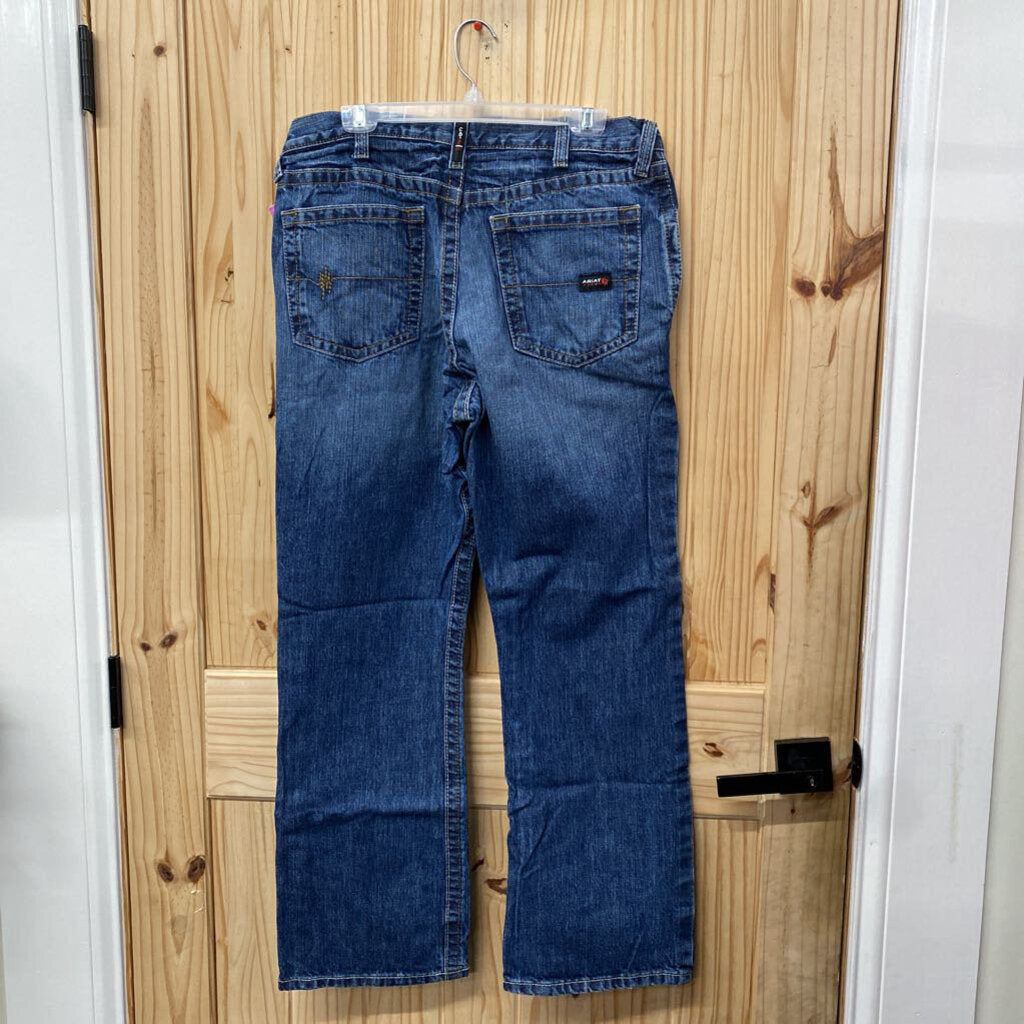 MENS ARIAT FR WORK JEANS RELAXED BOOT 34X30