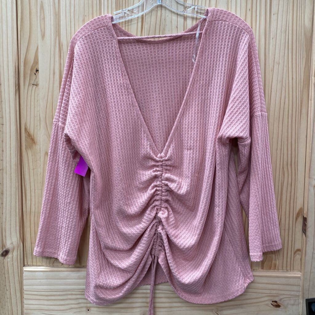 WOMENS HESED MAUVE CASUAL TOP L