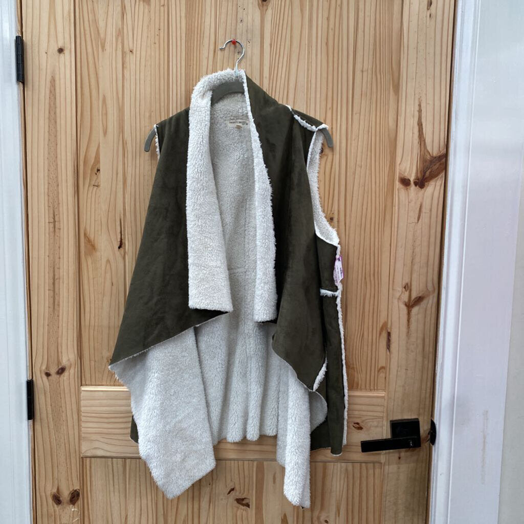 WOMENS TWENTY SECOND DK OLIVE GREEN VEST L