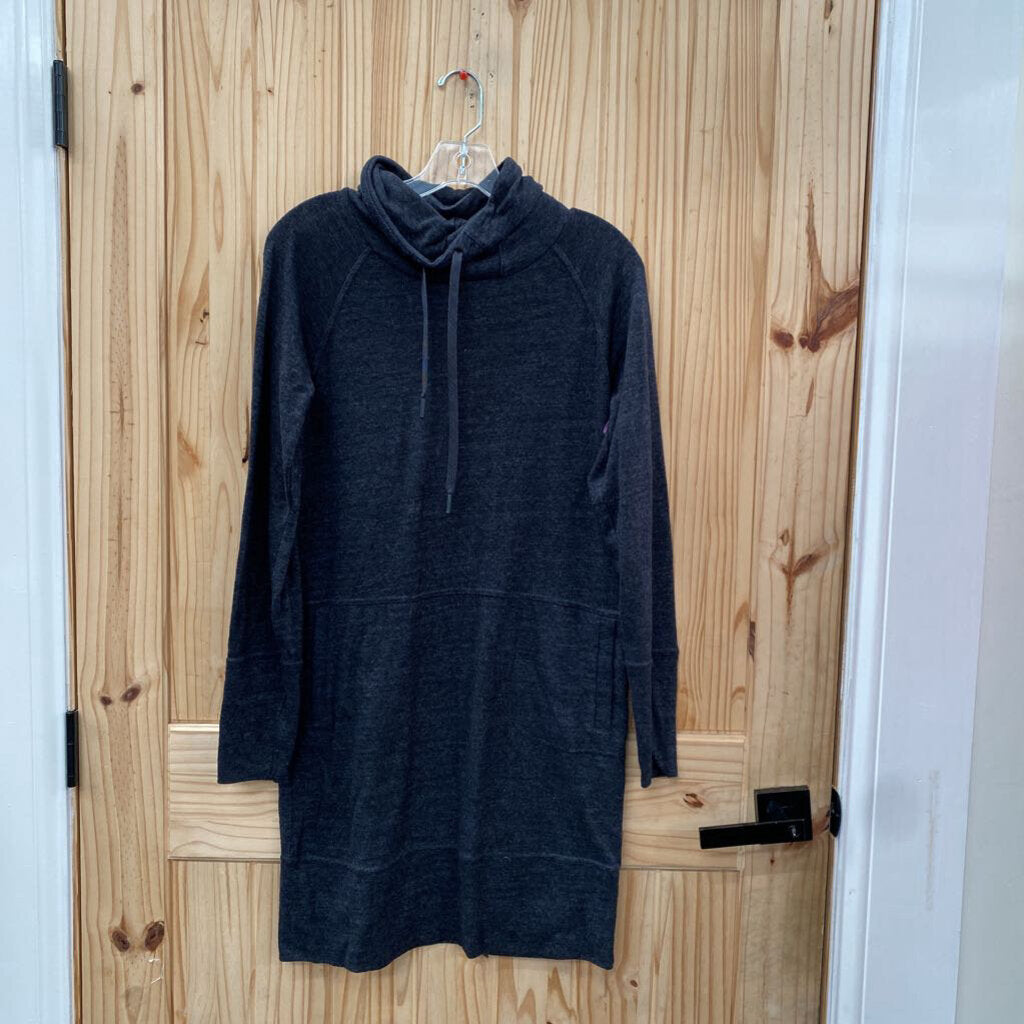 WOMENS PRANA DK GREY LS DRESS S