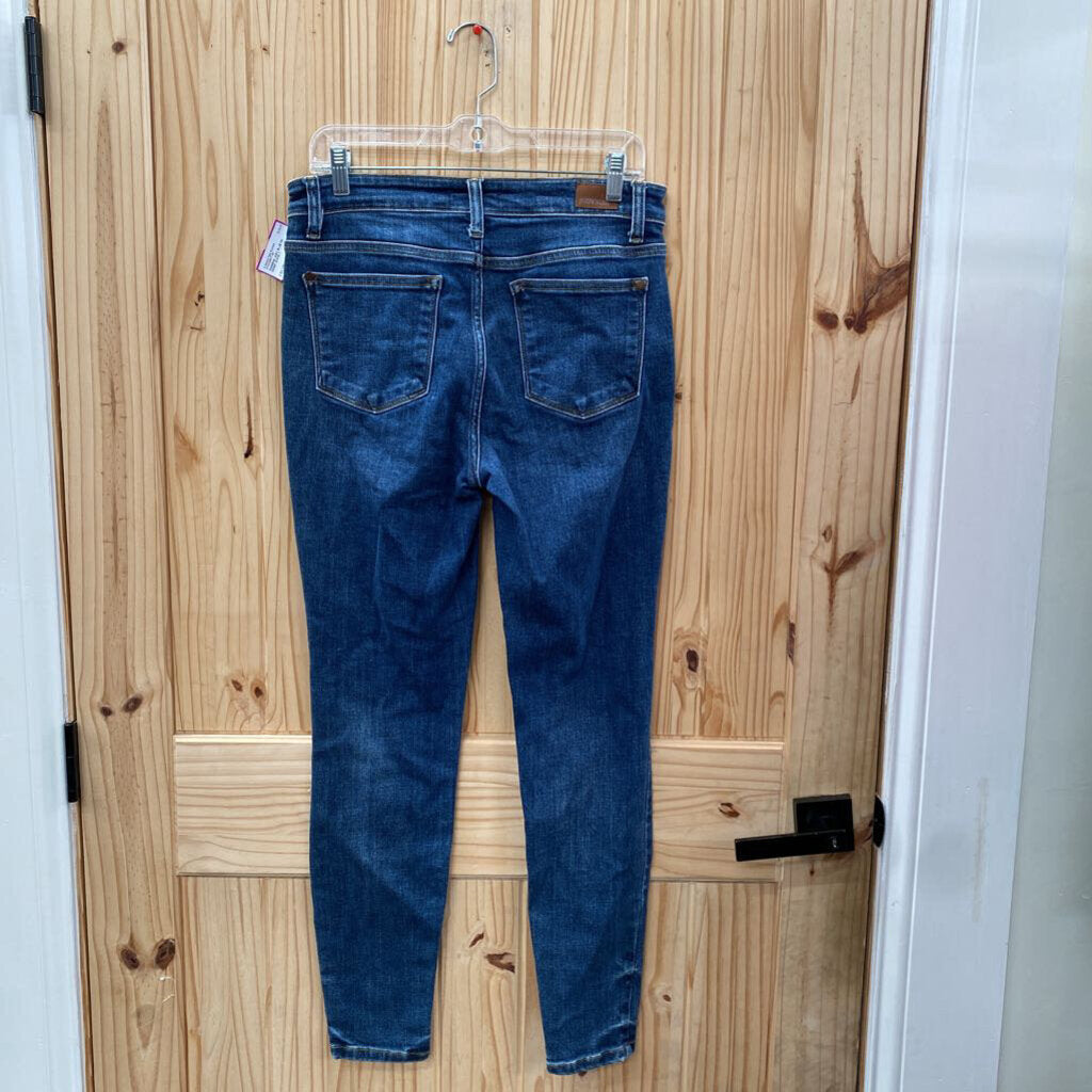 WOMENS JUDY BLUE DK DENIM JEANS 7