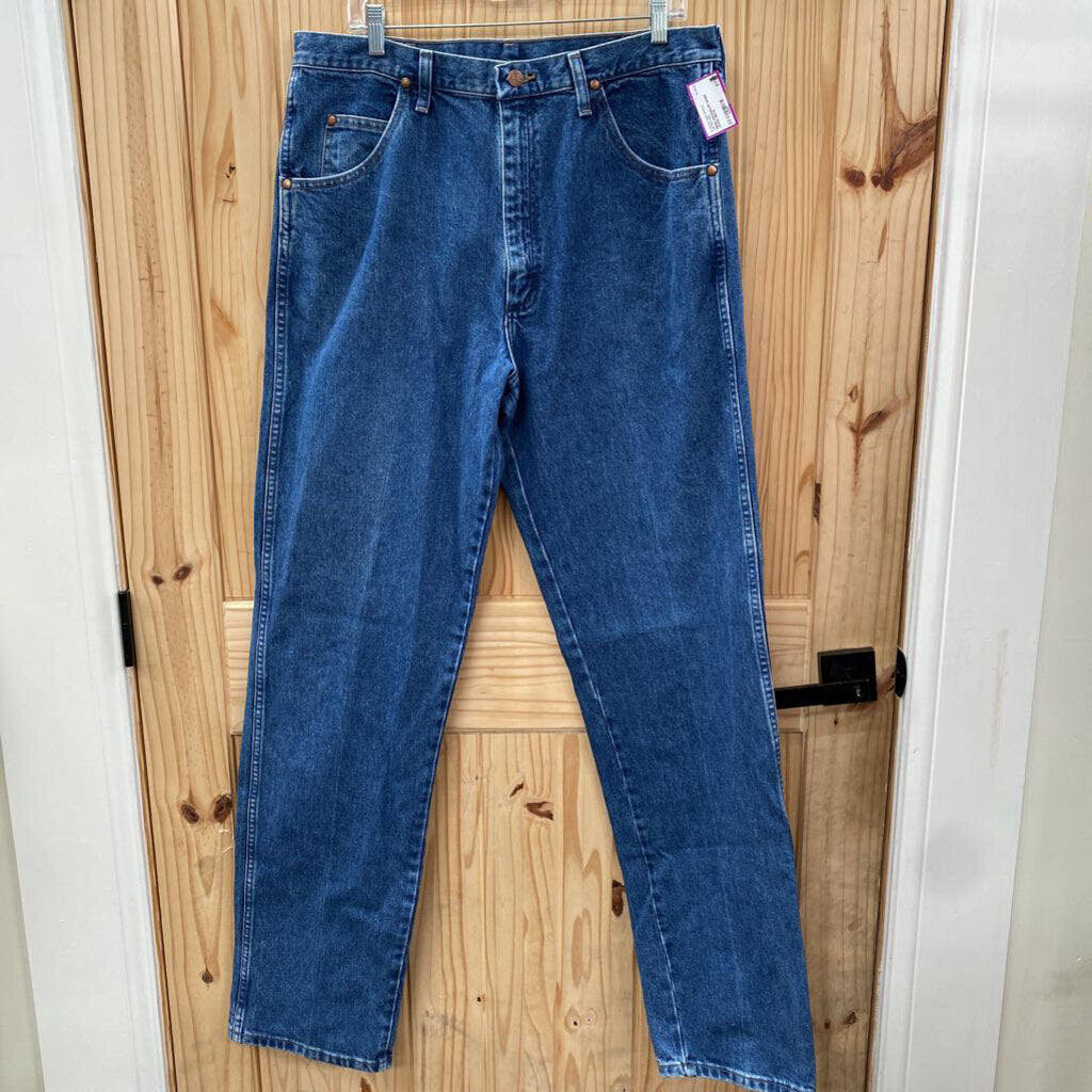 MENS WRANGLER DENIM JEANS 36X36