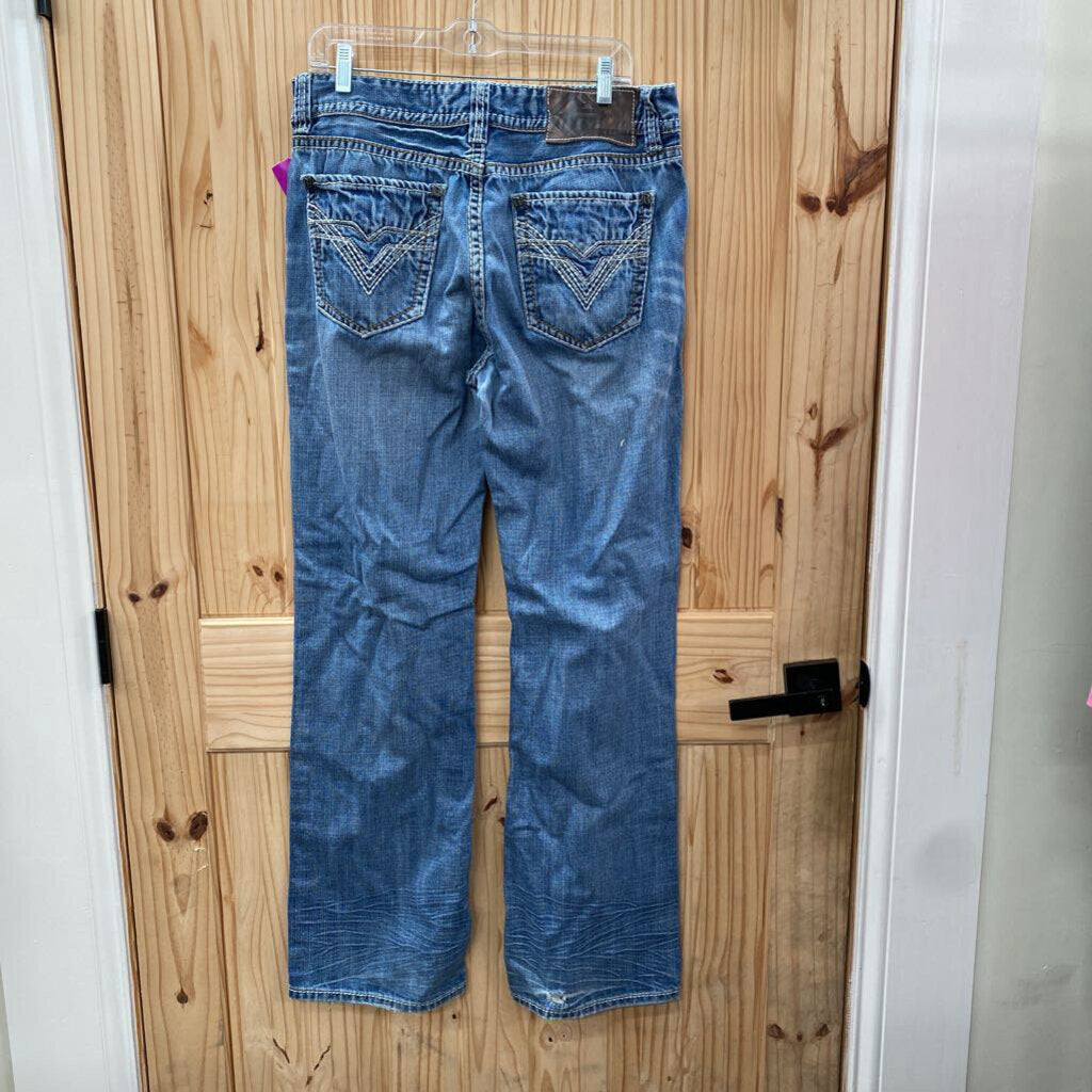 MENS ROLL N ROLL COWBOY DENIM JEANS 33X34