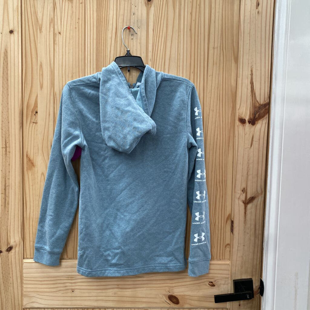 BOYS UNDER ARMOUR GREY/WHITE JACKET YXL 14