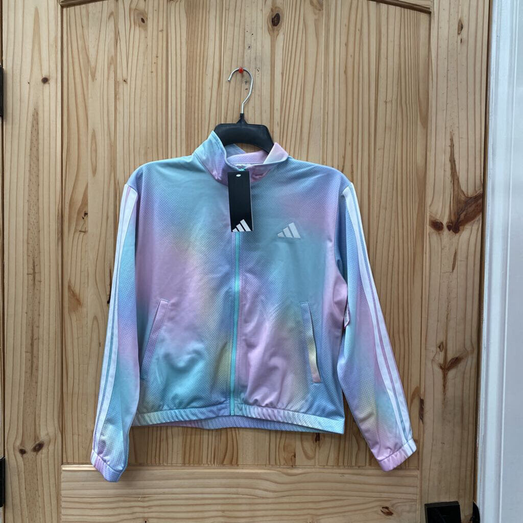 GIRLS ADIDAS JACKET MULTI COLOR L 14 NWT