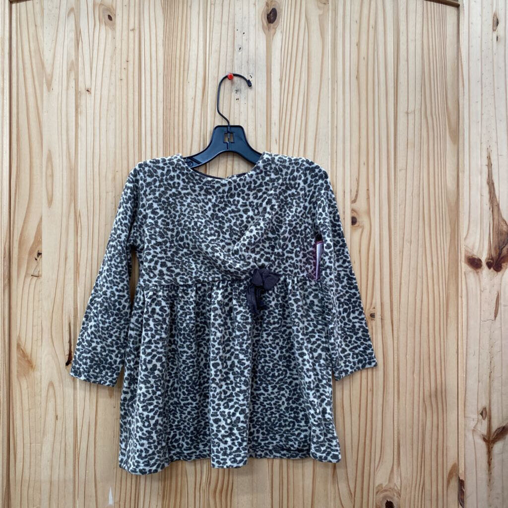 GIRLS ZARA BABY LEOPARD LS DRESS 2/3