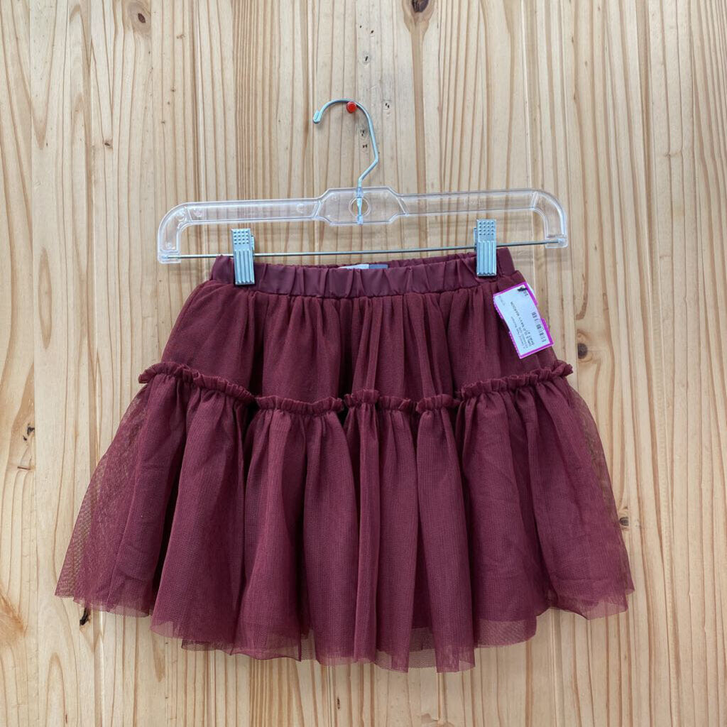 GIRLS OLD NAVY MAROON SKIRT 4T