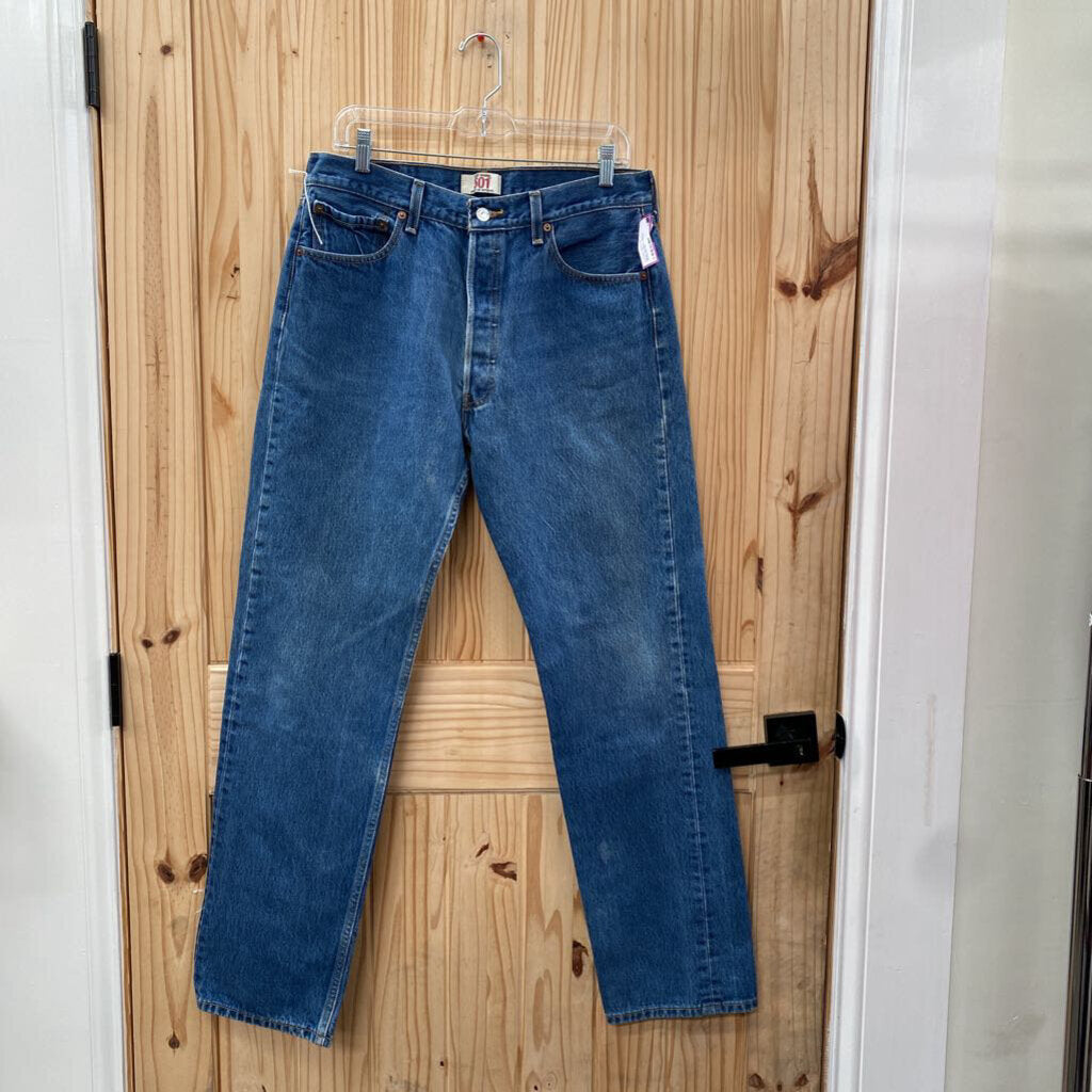 MENS LEVIS 501 DENIM JEANS 36X36