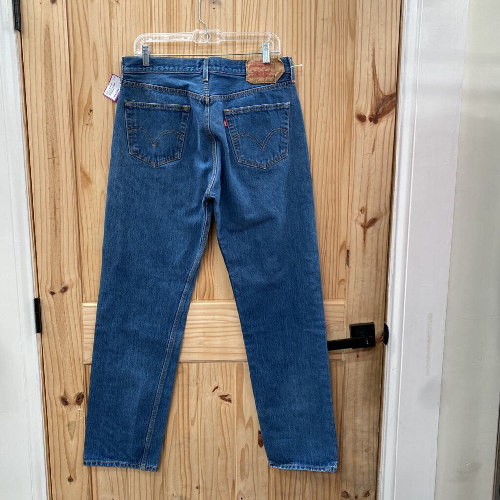 MENS LEVIS 501 DENIM JEANS 36X36