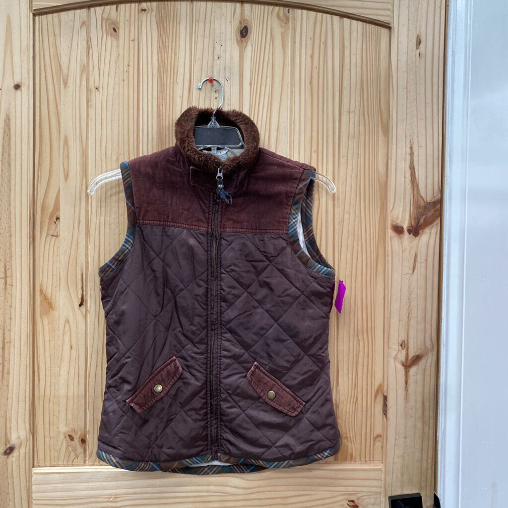 WOMENS CABI BROWN VEST M