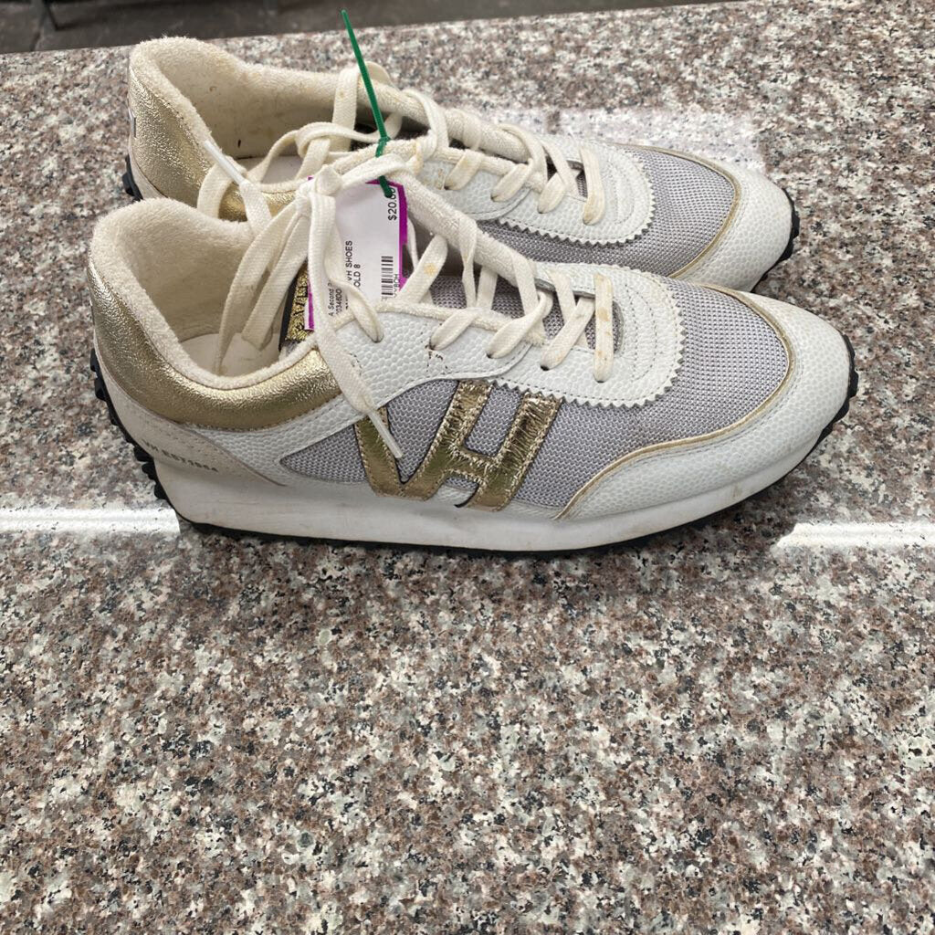 WOMENS VH SHOES WHITE/GOLD 8