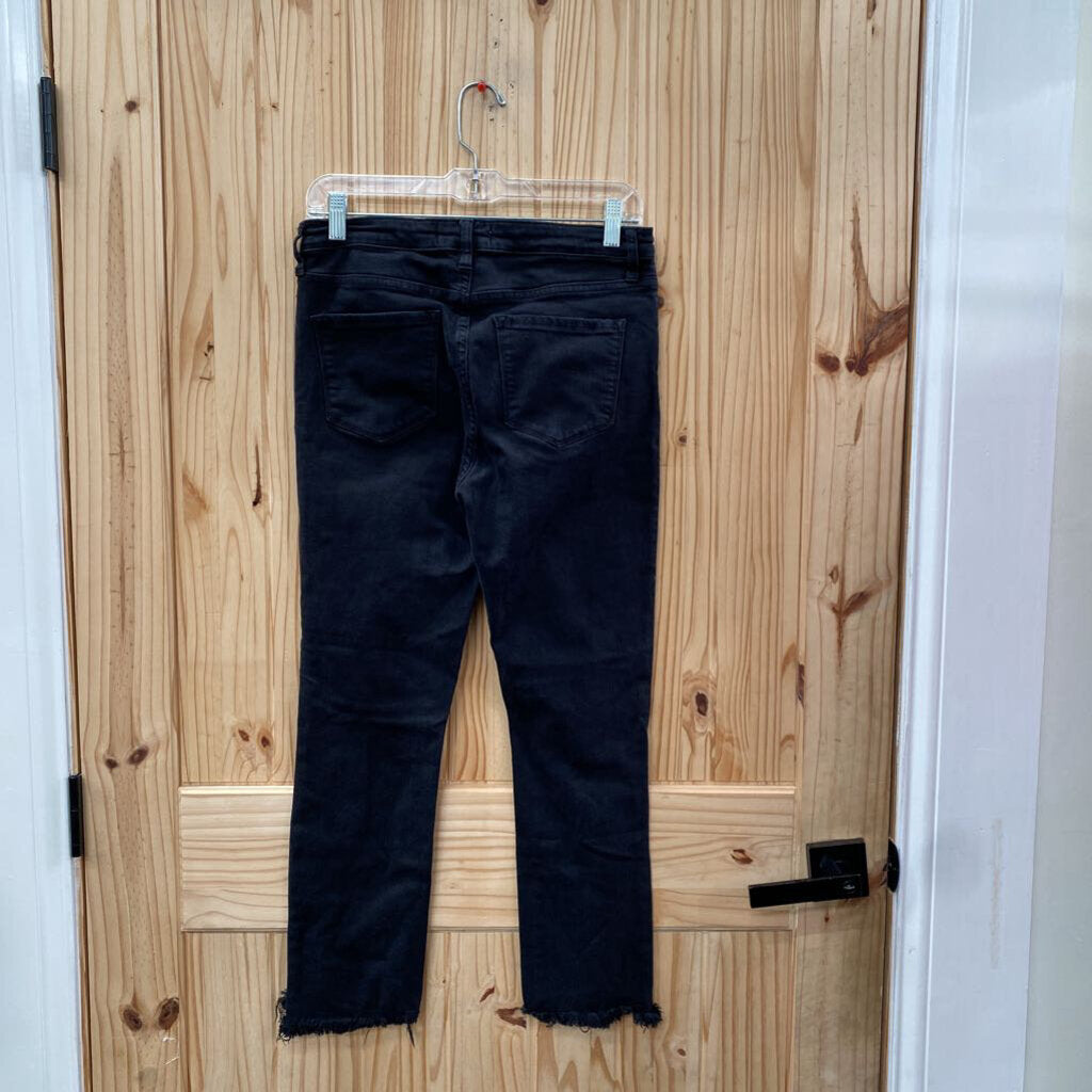 WOMENS VERVET BLK DENIM DIST. JEANS 29