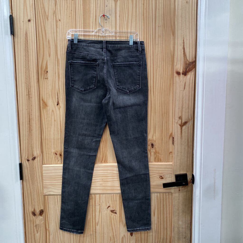 WOMENS VERVET BLK DENIM DIST. JEANS 29