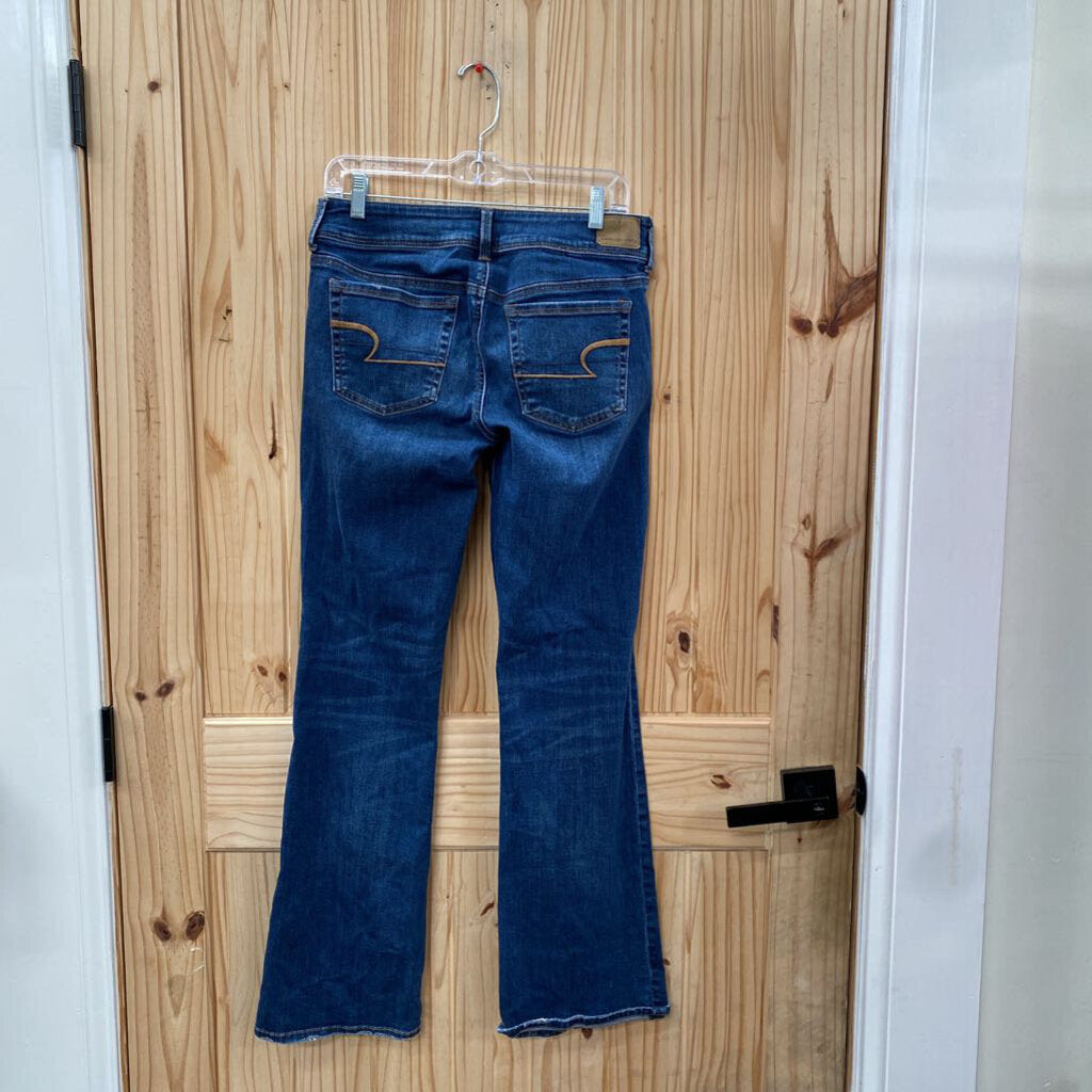 WOMENS AMERICAN EAGLE DK DENIM JEANS 8 REGULAR