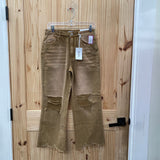 WOMENS ZENANA LT BROWN JEANS 28 NWT