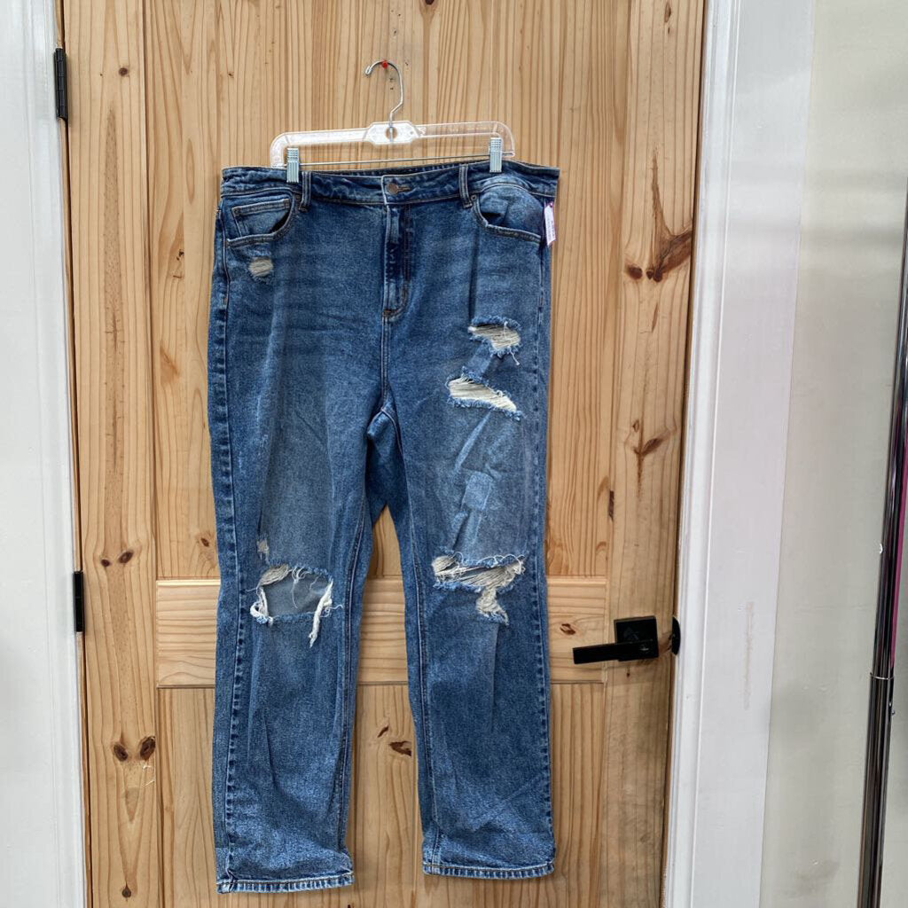 WOMENS FASHION NOVA DENIM DIST. JEANS 16