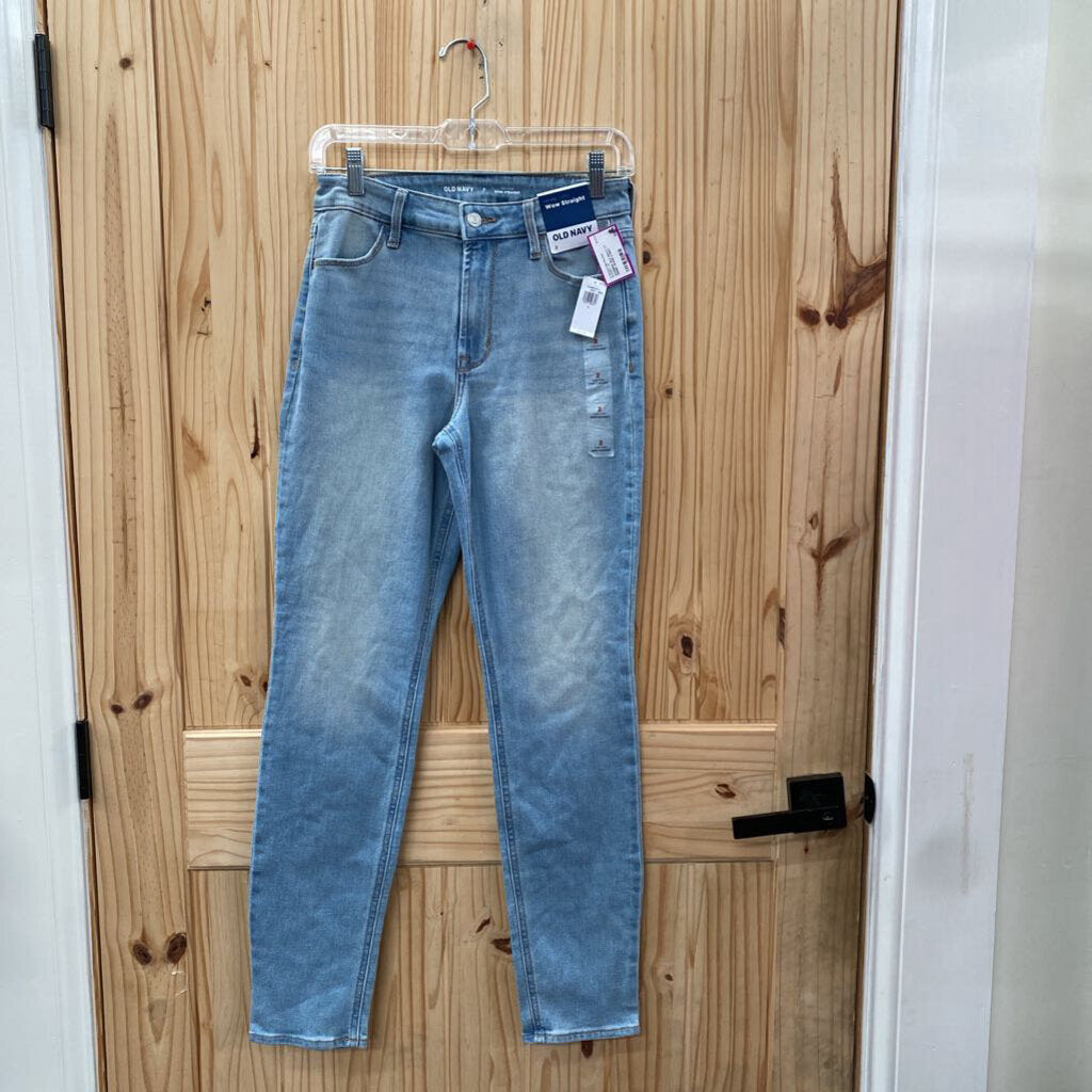WOMENS OLD NAVY LT DENIM JEANS 2 NWT