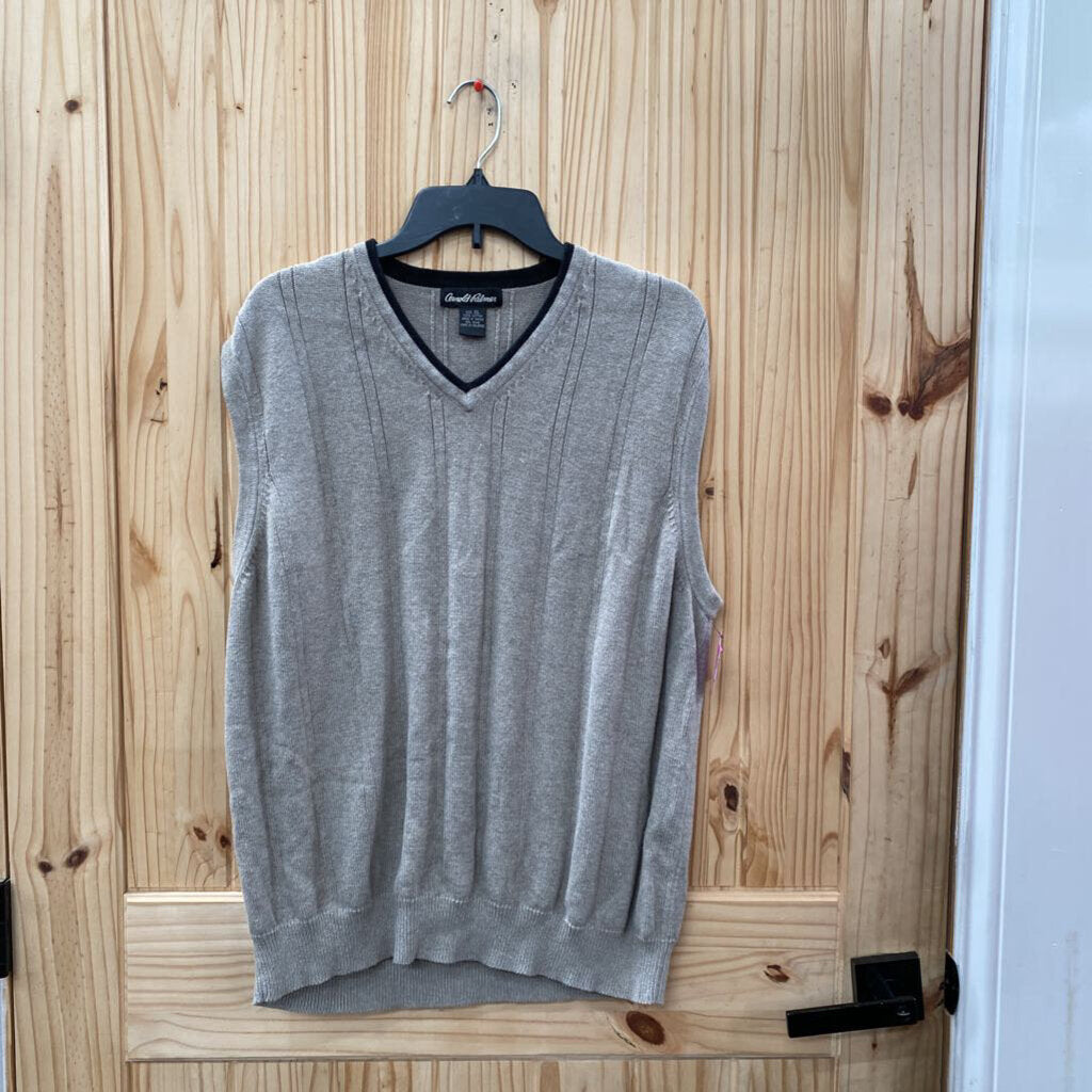 MENS CERNOLD PALMER BEIGE SWEATER VEST XL