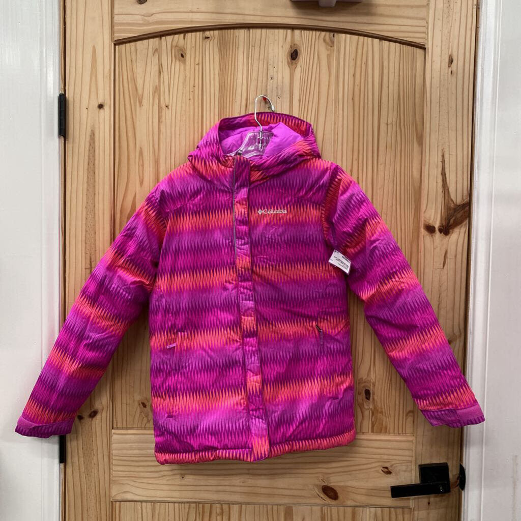 GIRLS COLUMBIA JACKET PINK/PURPLE/ORANGE L 14/16