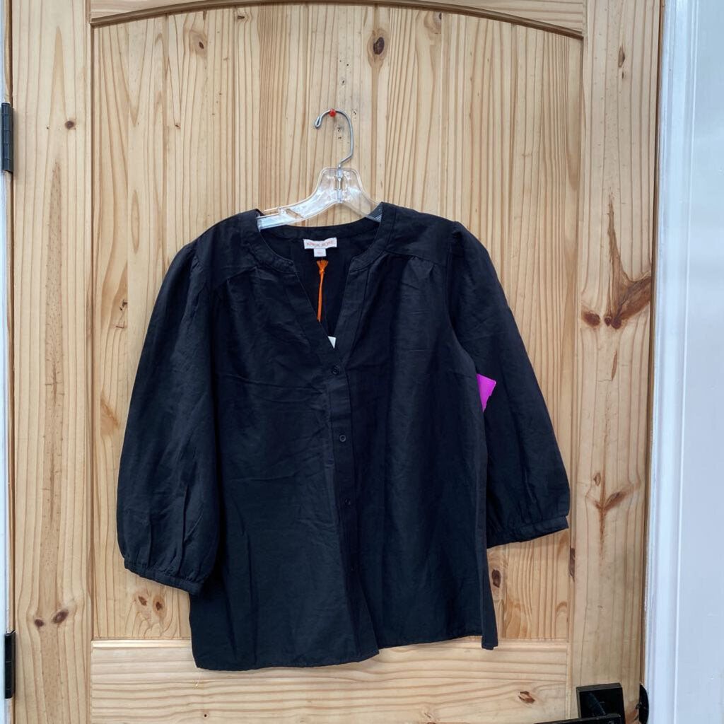 WOMENS KNOX ROSE BLK CASUAL TOP S NWT