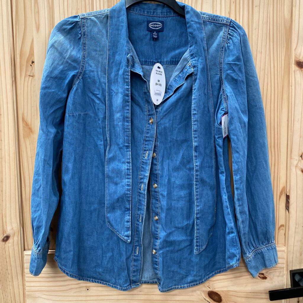 WOMENS SCOOP DENIM SHIRT M NWT